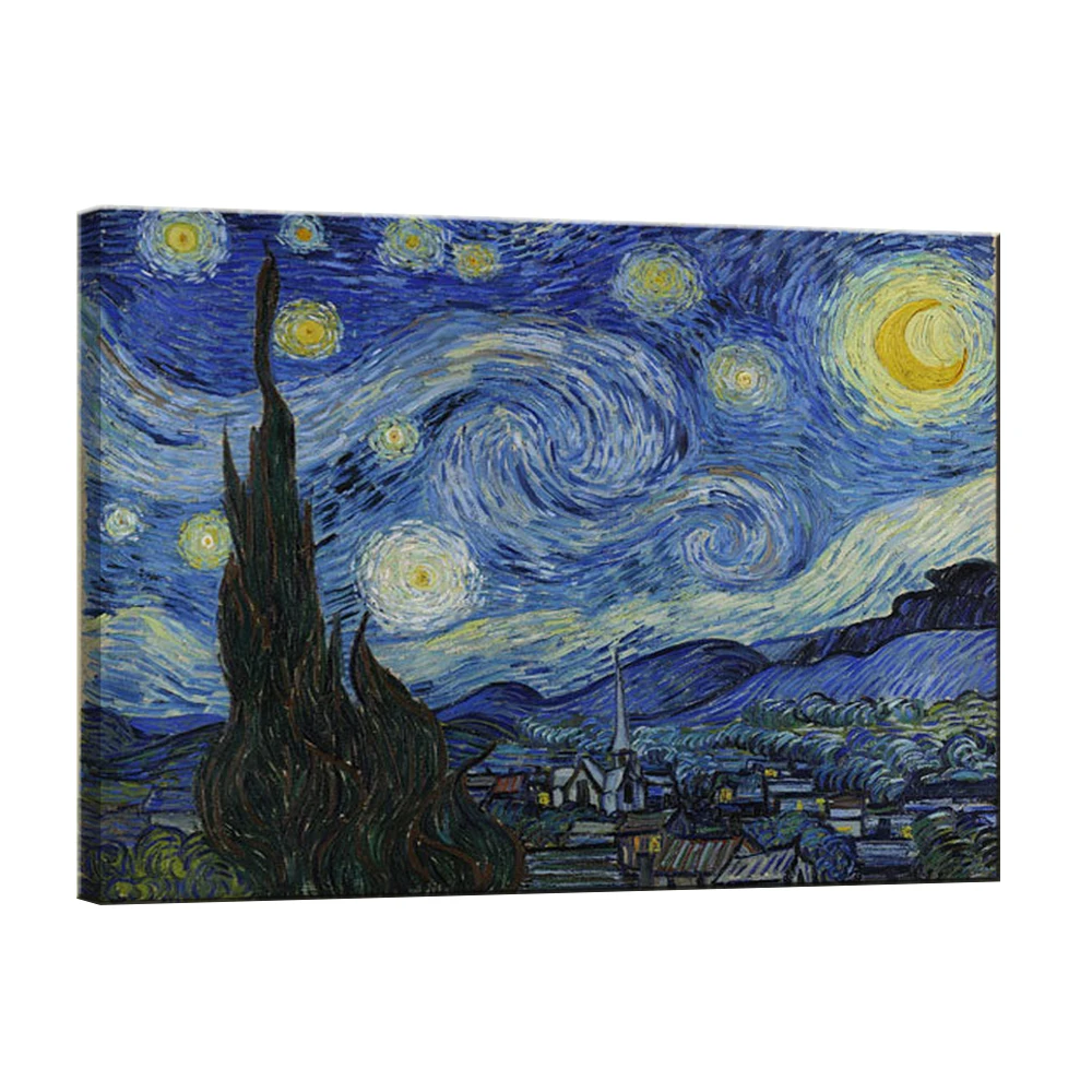 High quality handmade oil canvas paintings Vangoh Starry Night Over the Rhone