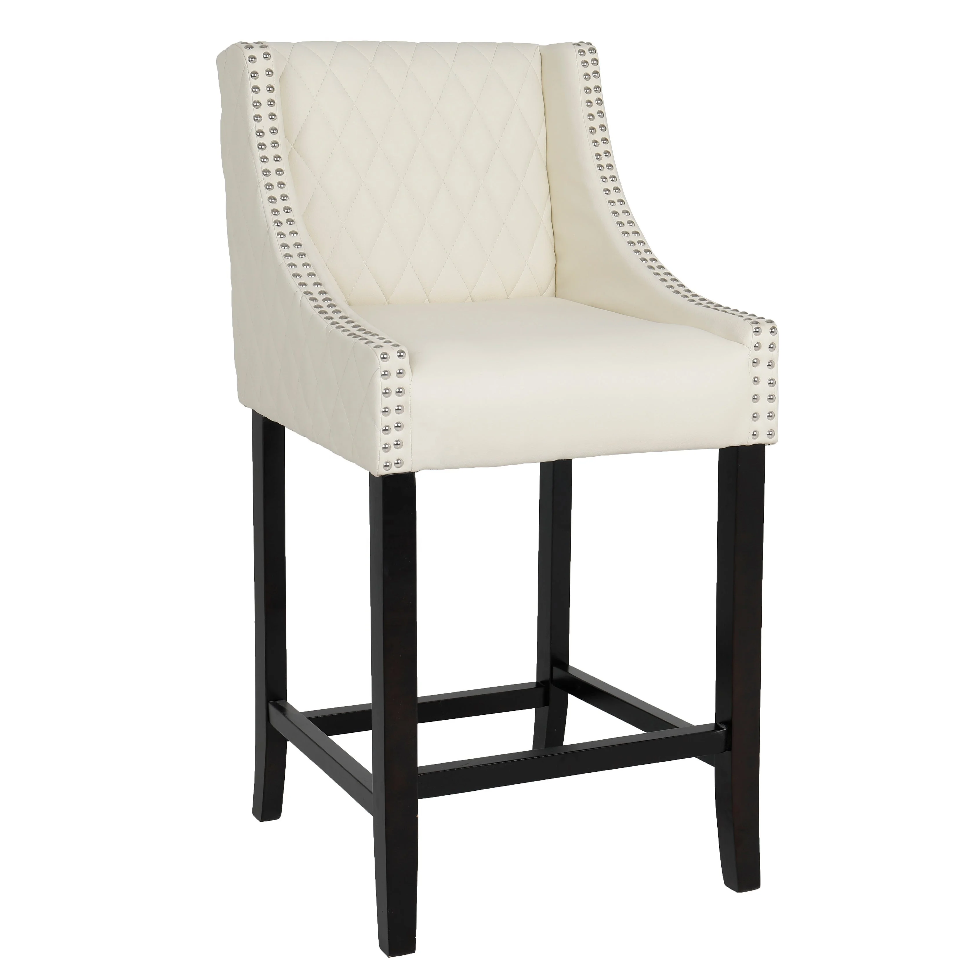 Kitchen Chair White Barstools Gas Strut For With Armrest Swivel Wooden Bar Stool