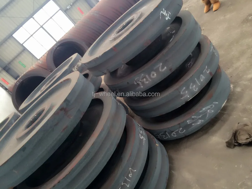 High quality solid forging and rolling AAR Wheel metro anti-noise monoblock railway train wheels