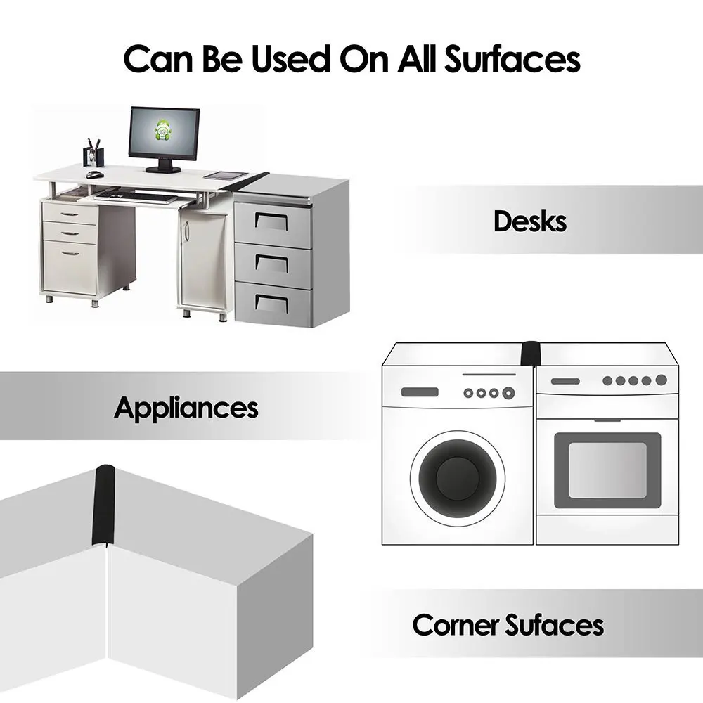 Silicone Kitchen Stove Counter Gap Cover Long & Wide Gap Filler Seals Spills Between Counters