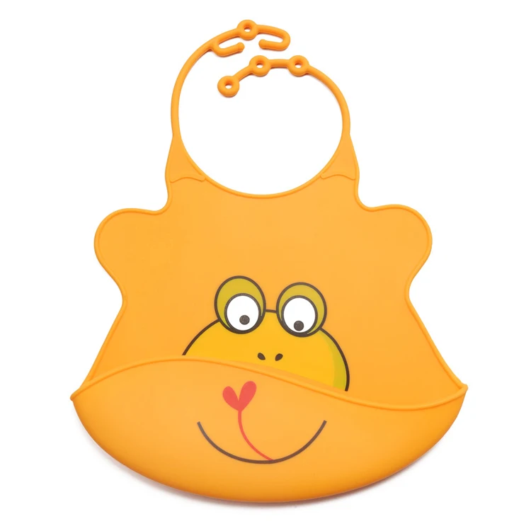 Silicone rice pocket waterproof children disposable wash pocket baby silicone mouthpiece bib