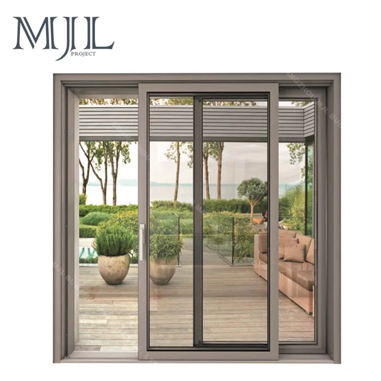 Большой стеклянный блок алюминиевые окна слайд fame для сада и дома