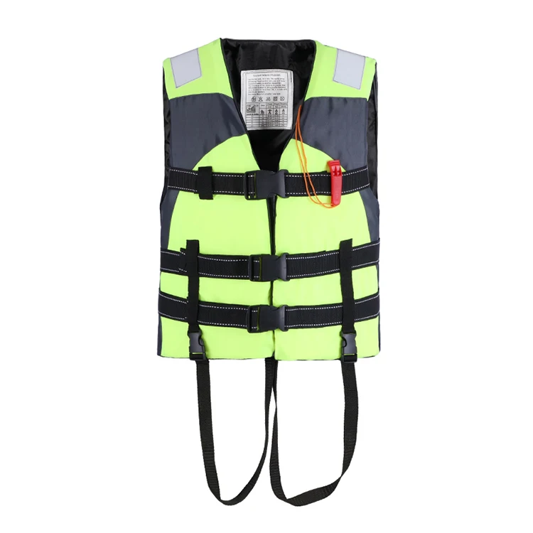 Customized 200D oxford EPE foam lifeguard folding work life jacket vest