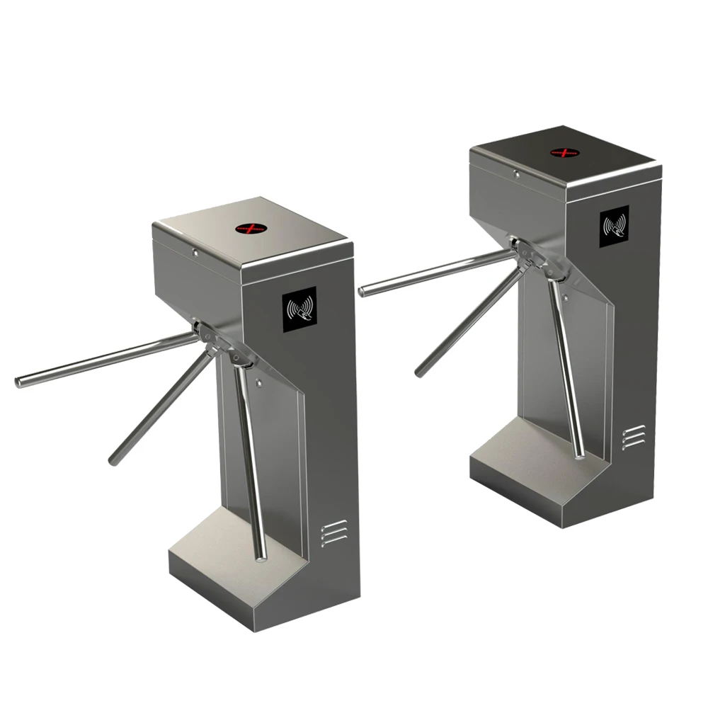 Access control system security rotary electronic pedestrian tripod turnstile gate
