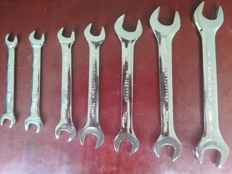 2023 New Combination Spanner Set Popular Crv 14 Pcs 8-24mm Nude Pcs