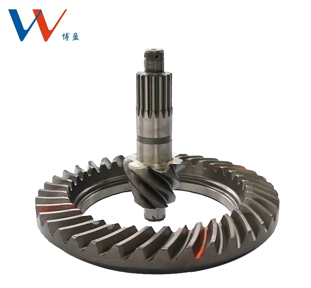Gleason hypoid spiral bevel crown and pinion axle gears for yutong bus 6m-12m