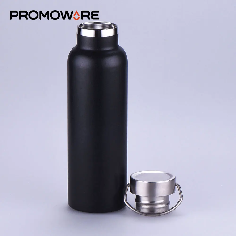 Matte Color Thermos Tank Flask Custom Water Bottle Laser Engrave Vacuum Insulated Stainless Steel Water Bottle 600ml with Lid