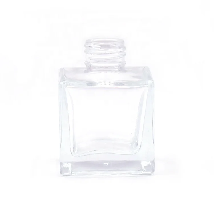 Popular 50ML Square Diffuser Bottle with Natural Rattan Sticks