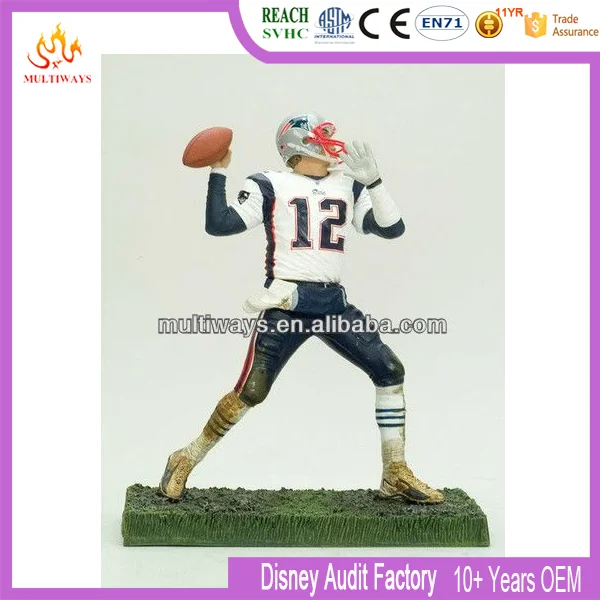 3D Custom PVC Plastic American football player Action Figure