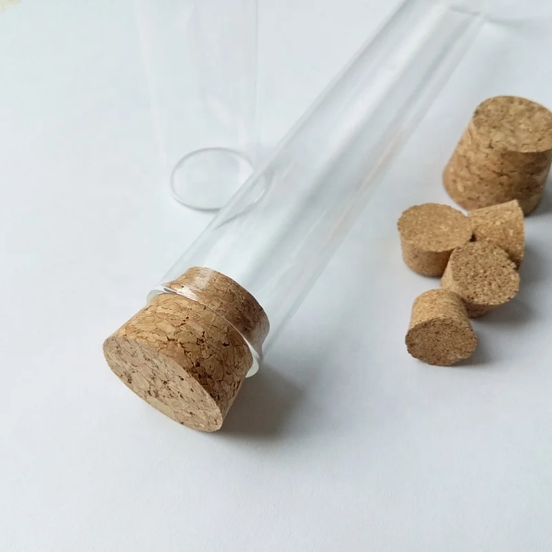 
Lab glass test tube with wooden cork price 