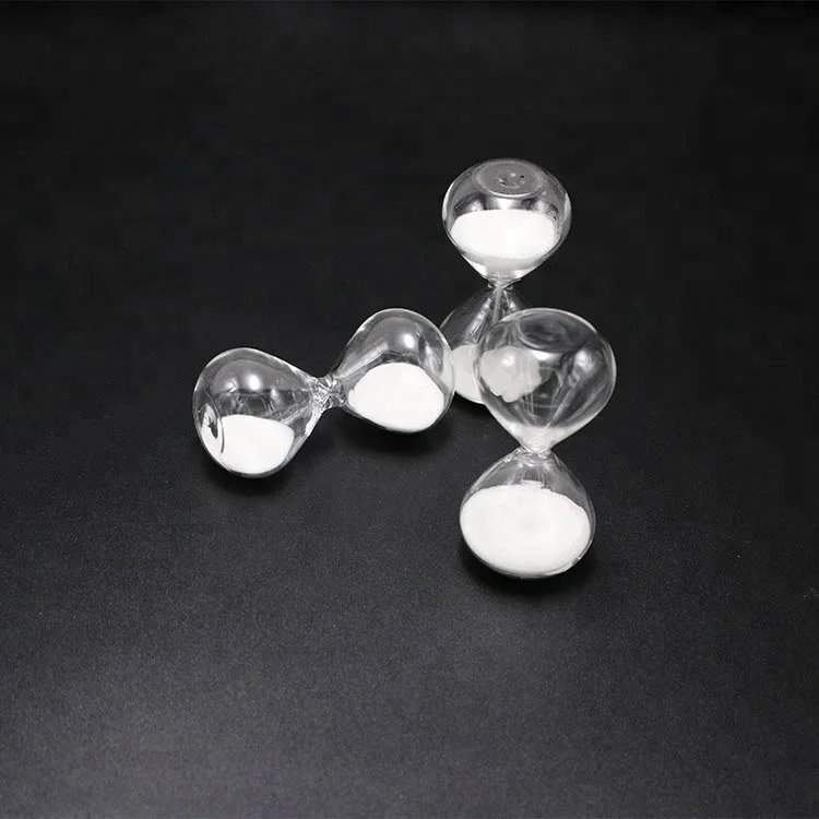 Mini 1 minute clear white sand timing glass hourglass