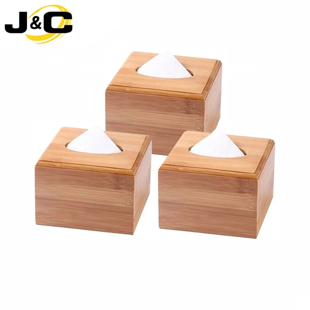 
Rectangular Facial paper bamboo case and Bamboo Tissue box for wholesale 