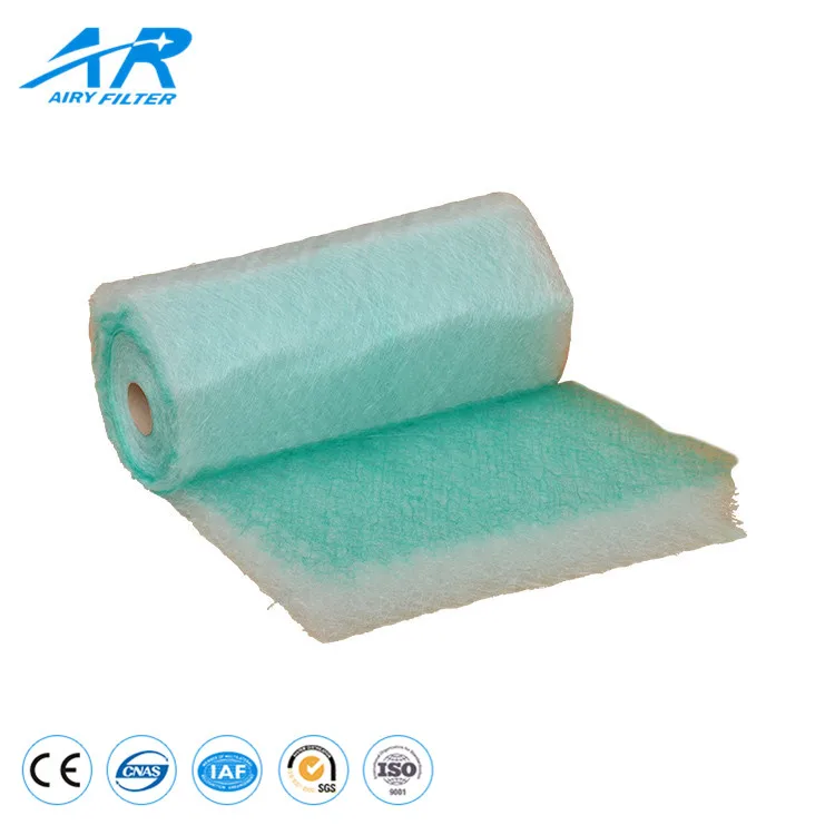60MM 100MM F5 Fiberglass Air Filter Roll/Fiber Glass Filters Paint Stop In Roll