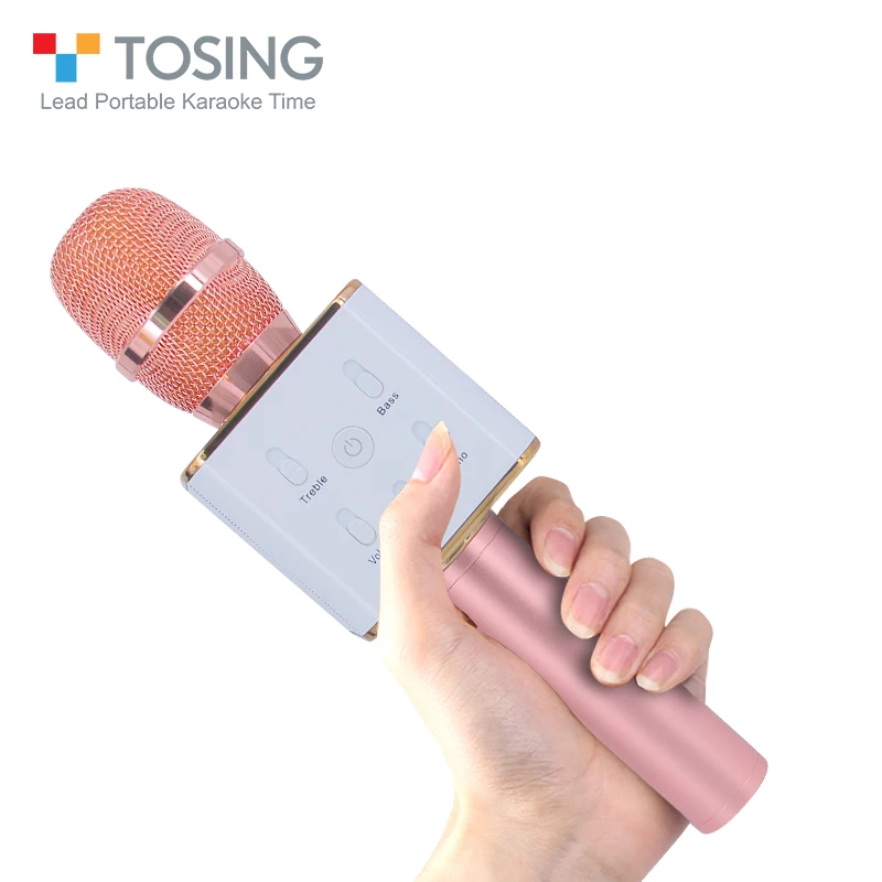 Tosing tuxun Q7 микрофон профессиональный беспроводной ручной микрофон караоке синий зуб динамики Studio для пения партии