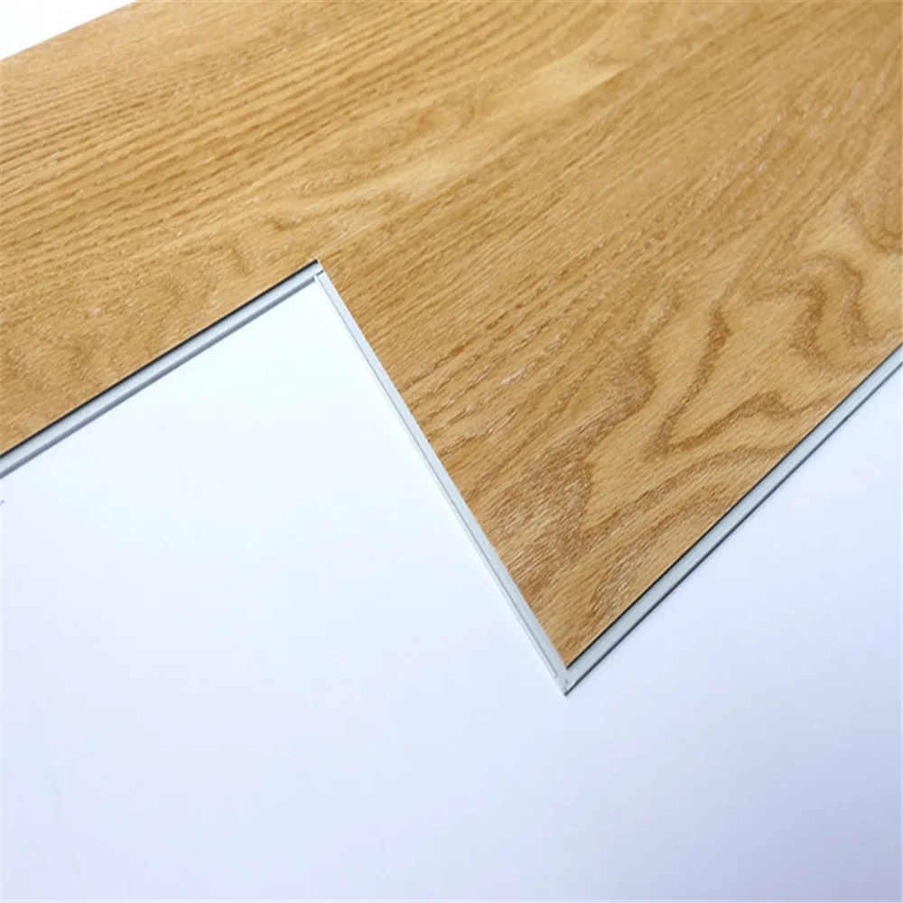 Click lock wood design pvc vinyl plank plastic laminated spc flooring tile