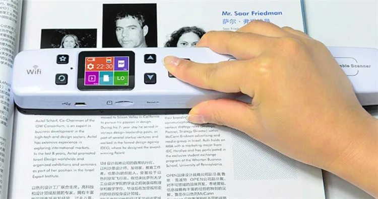 Hot Sale Wireless Wifi Portable Digital Document Scanner Handheld iScan02WIFI