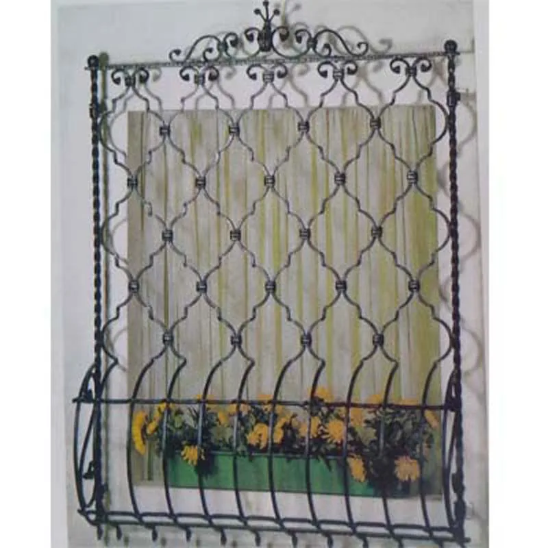 wrought iron window grill design