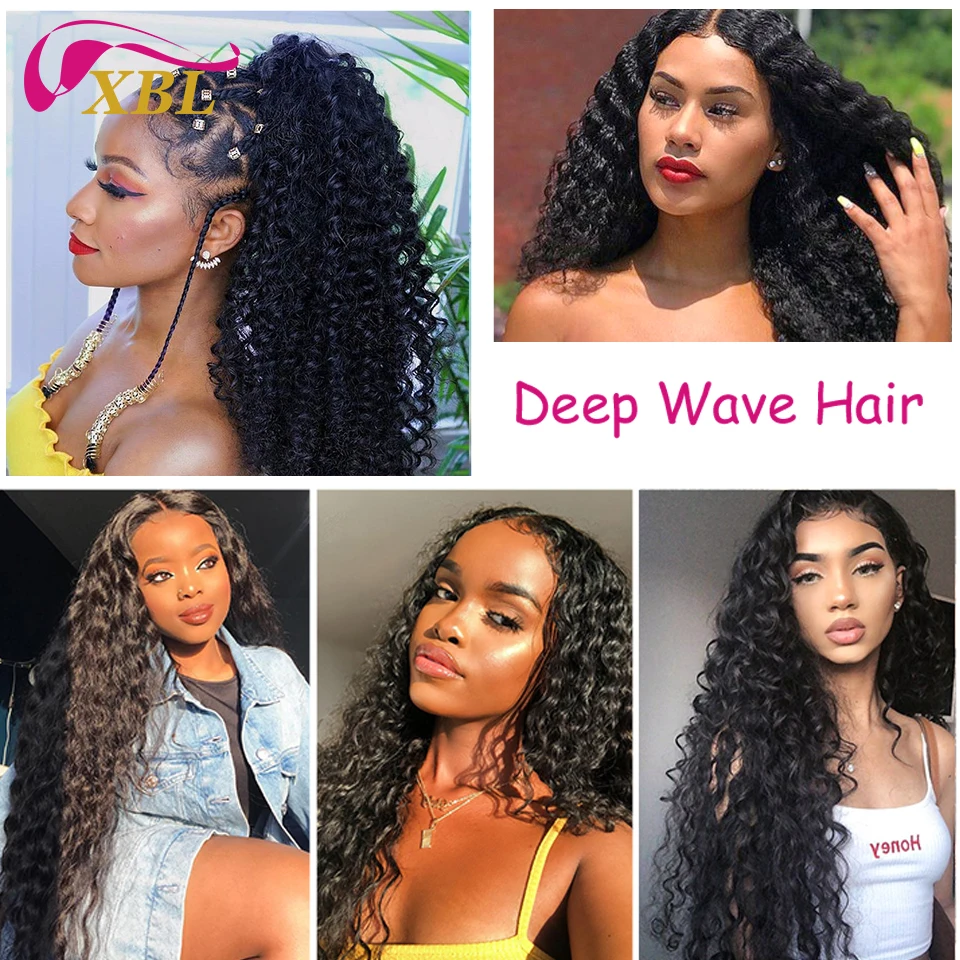 Real Human Brazilian Hair Weave XBL 8A Grade Virgin Cheap Brazilian Hair Vendor, Unprocessed Wholesale Deep Wave Natural Black