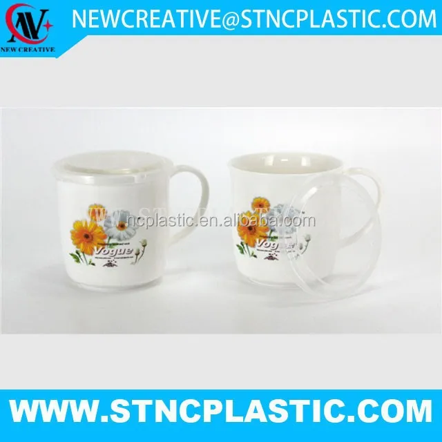 personalizados double color microwave insulatded plastic mug