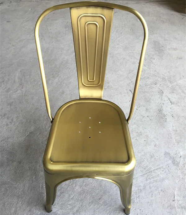 Vintage Gold Indoor and Outdoor Events Banquet No Folding Restaurant Dining Chairs