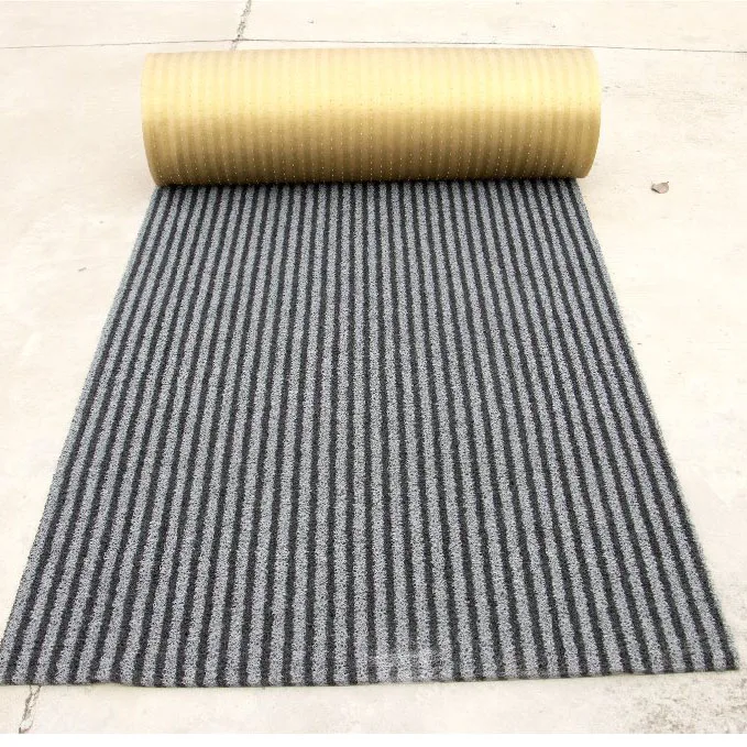 Противоскользящий Автомобильный Ковер из ПВХ, Двухцветный черный и серый