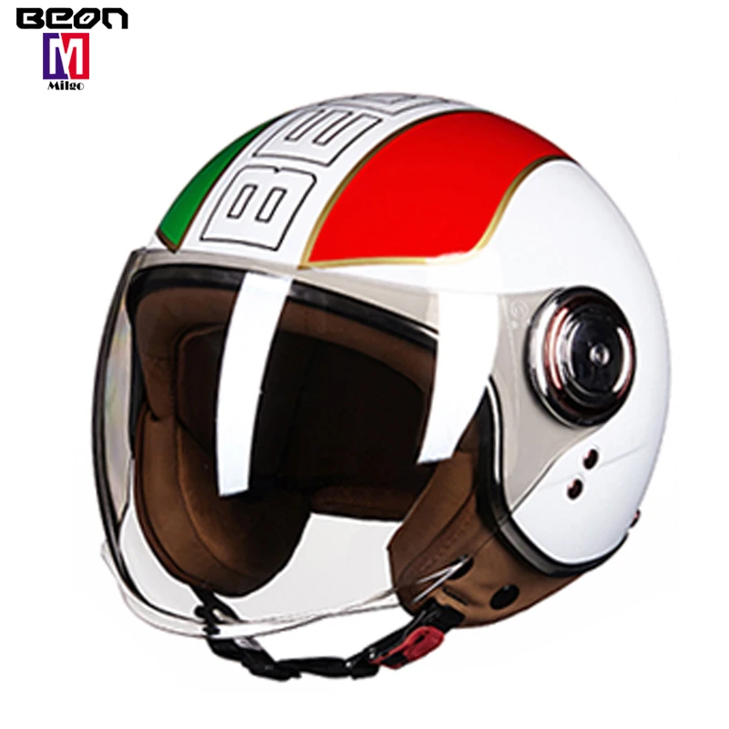 Винтажные мотоциклетные полушлемы B110, мотоциклетный велосипедный прогулочный скутер, туристический пилотный шлем, открытое лицо для водителя Harley