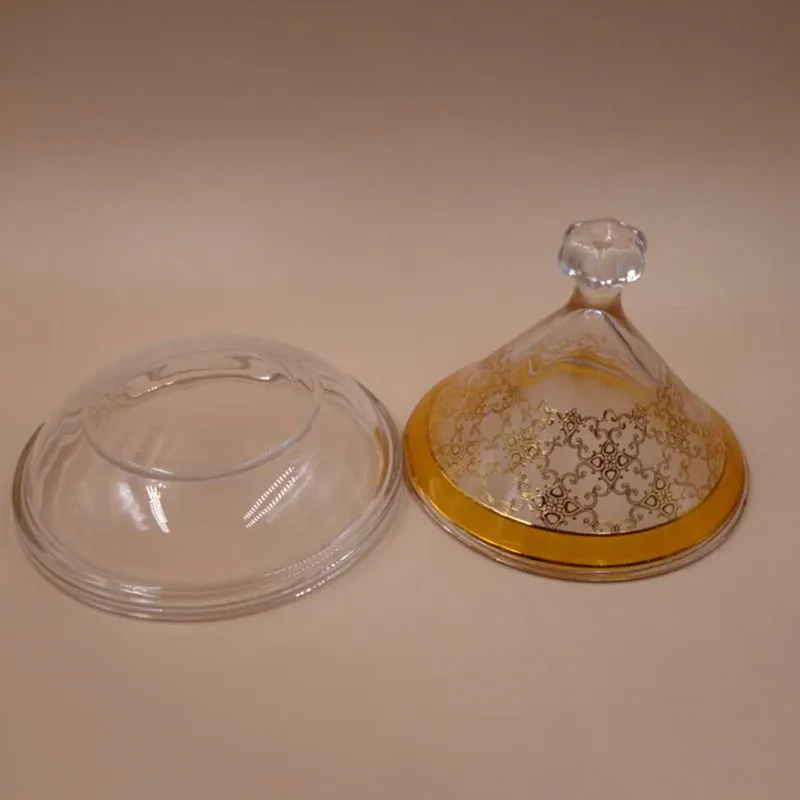 Arabic Style Glass Butter Dish sauce dish with Lid  from Anhui Factory