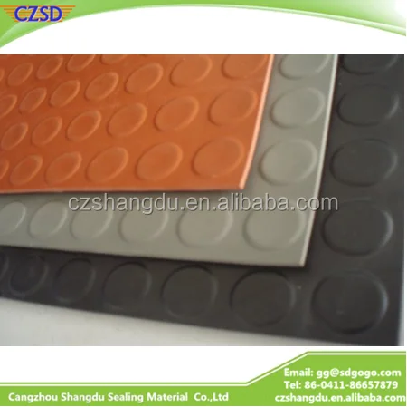 SD Anti-fatigue Round Stud Rubber Flooring Mat Rubber Sheet