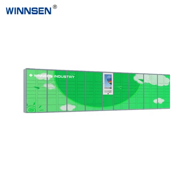 Popular sale self-help laundry locker dry cleaning online order management with remote door control and SMS function