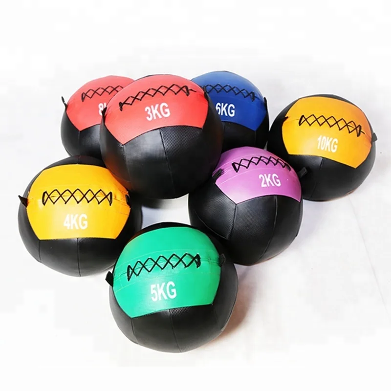 Gym fitness soft PU cross-training medicine wall ball