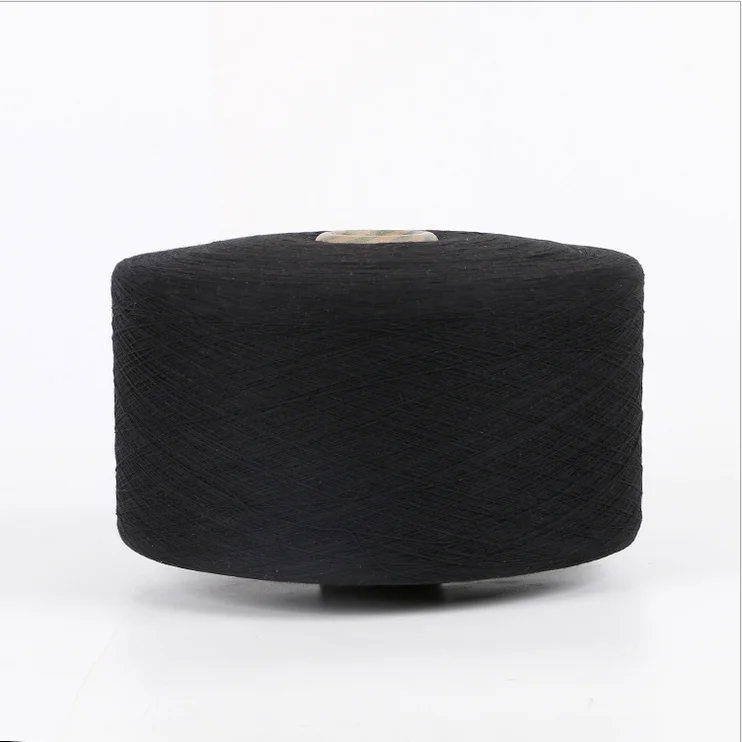 Open end recycled yarn for Black Jeans, cotton yarn for denim weaving