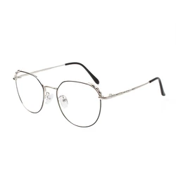 New Designer Woman Glasses Optical Frames Metal Round Glasses Frame Clear Lens Eyewear Black Silver Gold Eye Glass