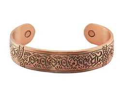 Custom Pure Copper Anti-Radiation Magnetic Therapy Health Bangles Bracelet