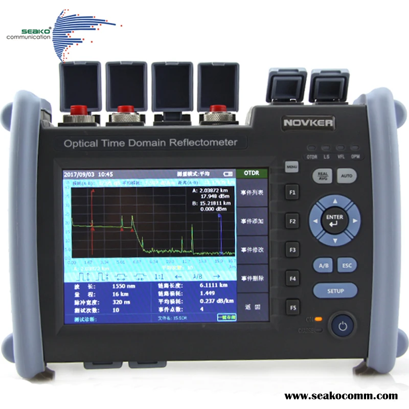 Optical Time Domain Reflectometer, OTDR, Novker, Handheld, NK6000 series, moderate price