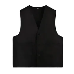 Vest For Supermarket Clerk Work Uniform Vests With Pockets