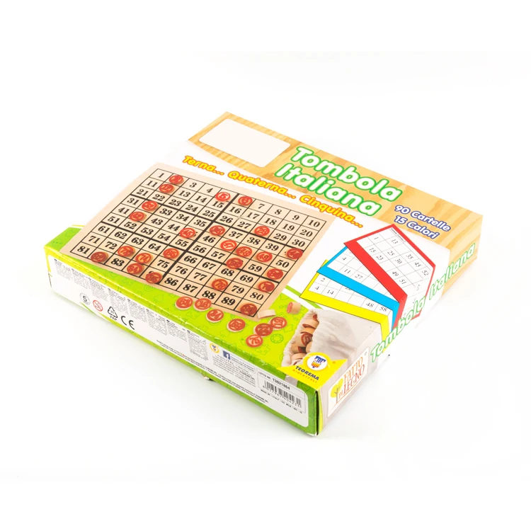 
China Wholesale Bingo Chips Bingo Lotto Game Set For Kid 