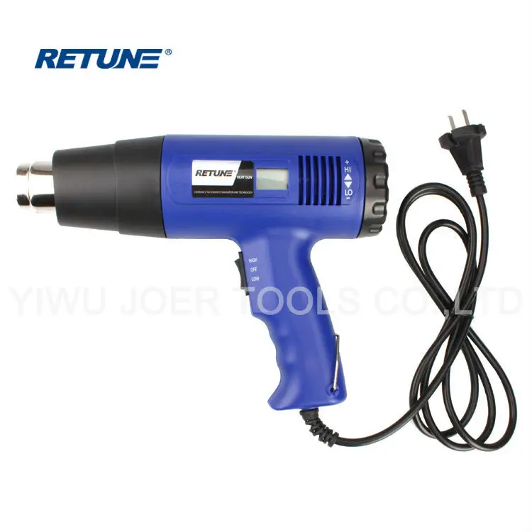 1800 вт цифровой жк термоусадочный промышленный тепловой пистолет