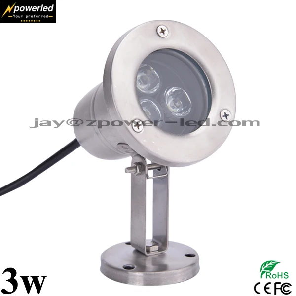 Small size low voltage 12v 3w ip68 underwater led pool light