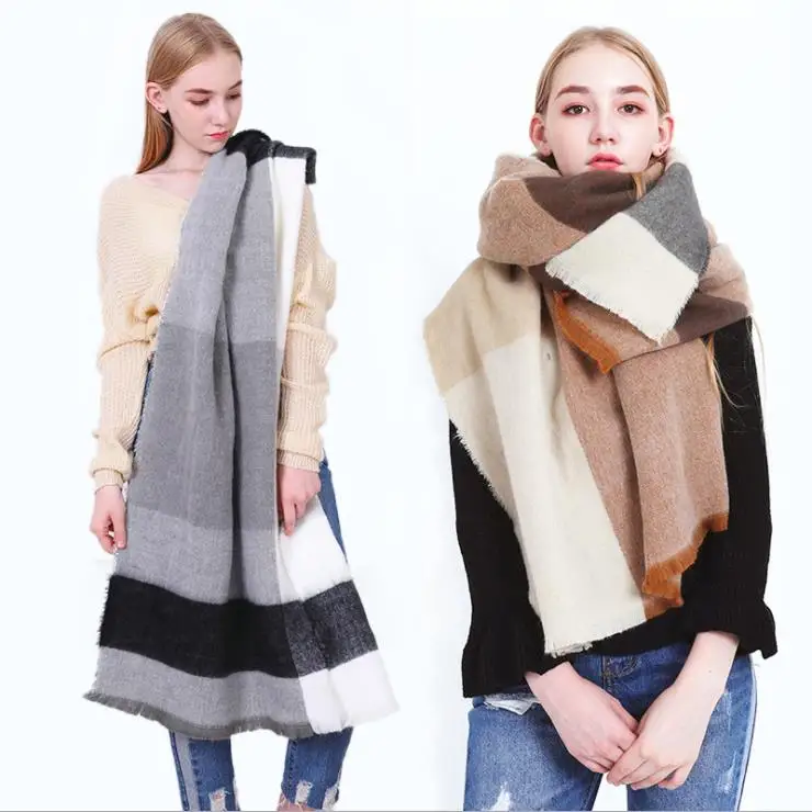 2020 женские другие шарфы и шали, чехол, волшебное Клетчатое одеяло, шарф из пашмины, зимний шарф
