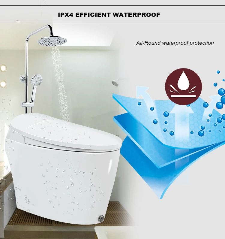 Vancoco smart toilet VCC76 Convenient Installation And Removal fashion design automatic body-cleaning toilet