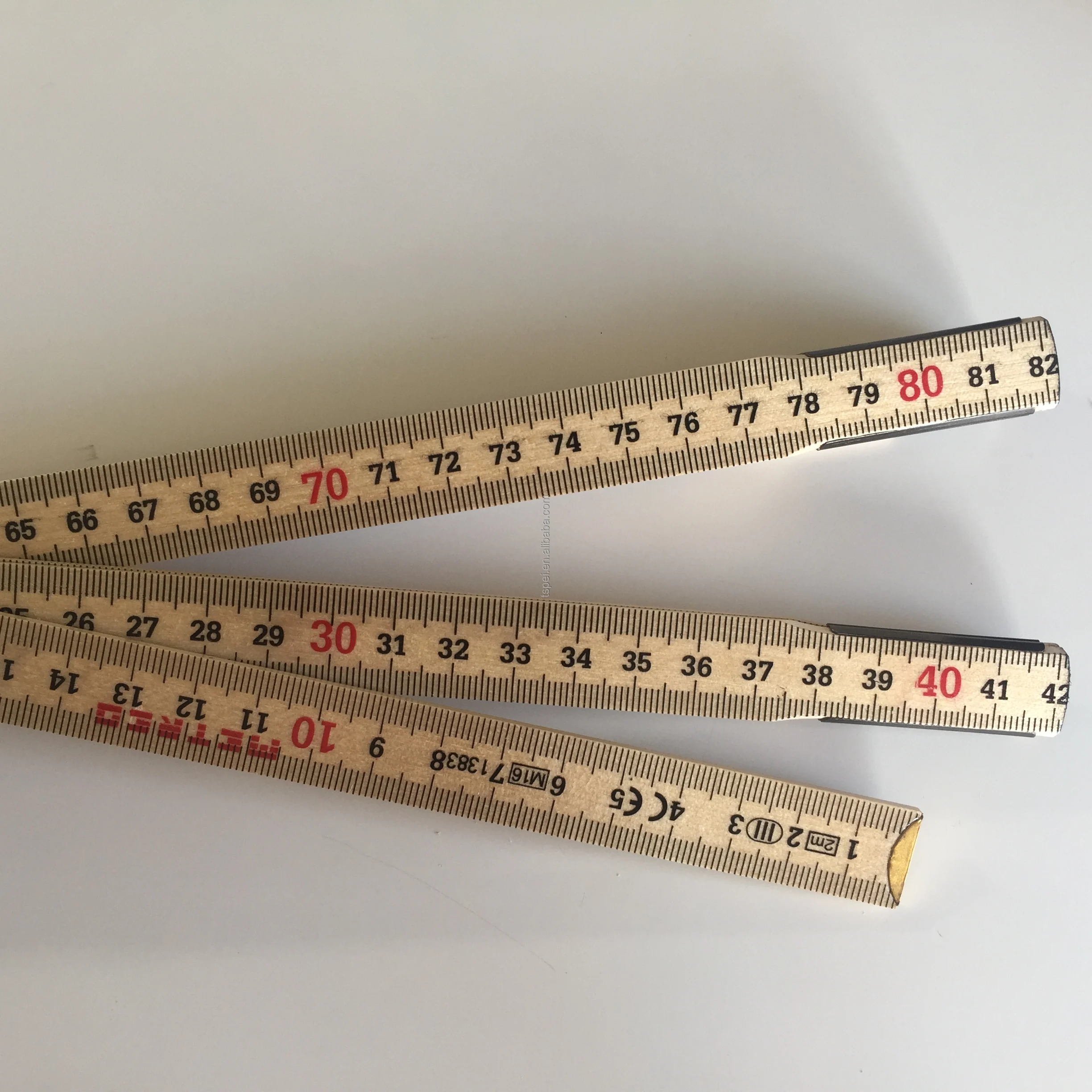 2M Inside Reading  Tools  Folding Wooden folding Ruler Measuring Meter Measure Tool wood engineer ruler  2m Metric/English Ruler