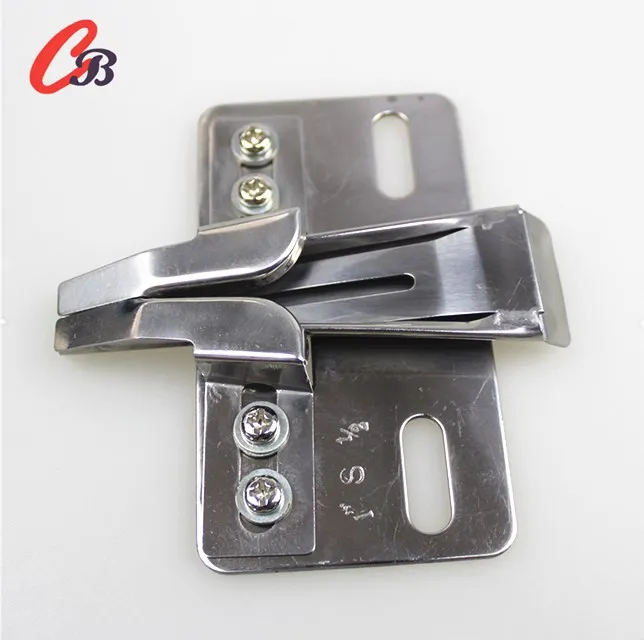 Twin needle folder for cap TL-02 attach to double needle sewing machine with double stitching