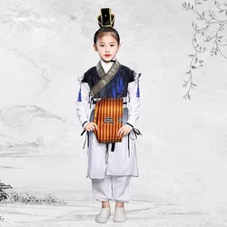 Традиционный китайский костюм для детей, костюм для представлений в детском саду с тремя героями