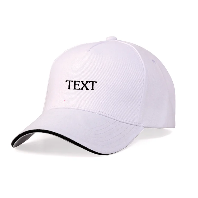 Blank Sports Caps 5 Panel Baseball Hat Cap Custom Logo Hats Embroidery