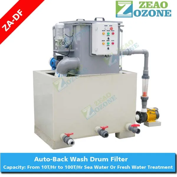 tilapia fish pond drum filter