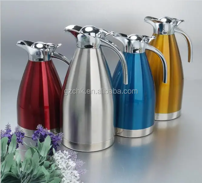 High quality stainless steel 18/10 vacuum coffee kettle CHK1.0L