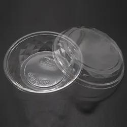 Customize circle food grade plastic clear PP Eco-friendly food container bento bowl disposable fruit tray
