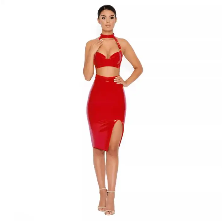 black leather silicone female bodysuit sexy latex catsuit female bodysuit women