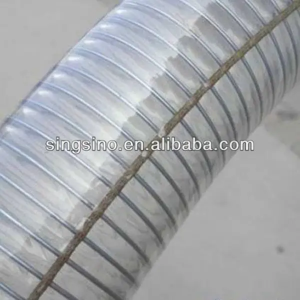 High quality PVC reinforced flexible spring steel wire hose flexible stainless pvc steel wire hose