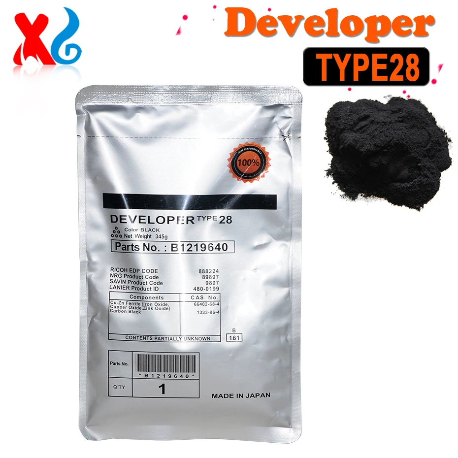 B121-9640 Compatible JAPAN Developer Powder For Ricoh Aficio 1015 2015 2018 2020 3025 3030 MP 1500 1600 2000 2550 Type 28